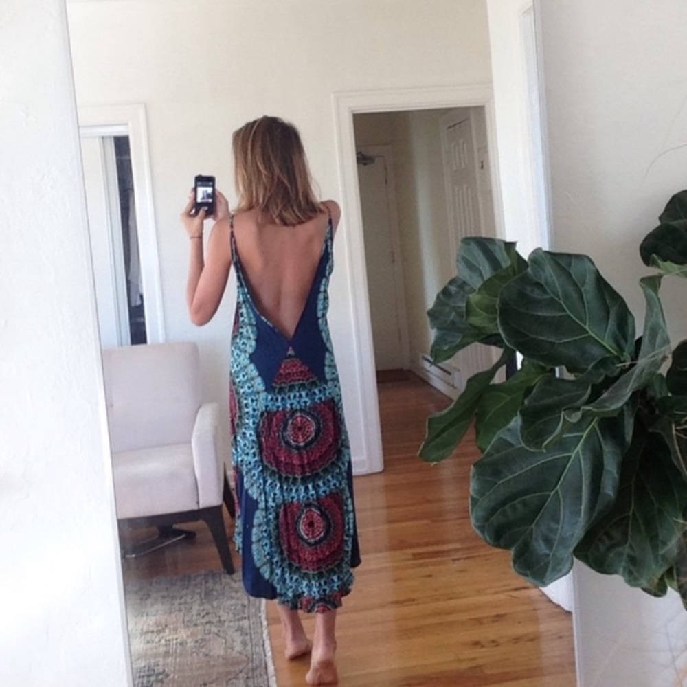 Beautiful CleoBella dress, with deep V back, Small